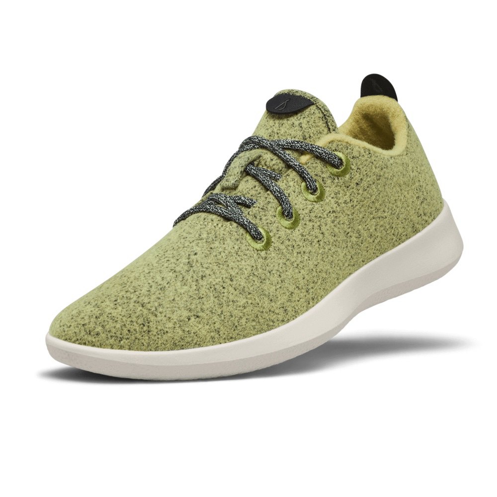 Allbirds Men's Sneakers Olive - Wool Runners - 97416PDYC